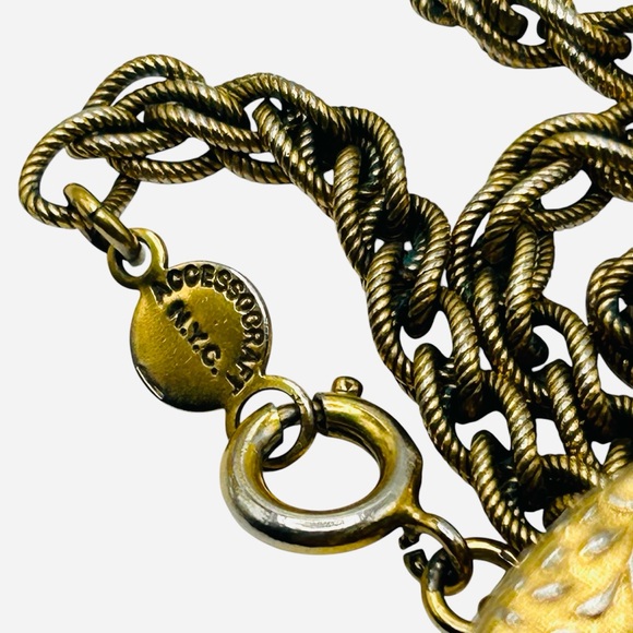 Vintage Accessocraft NY Locket with Cherub Necklace - Picture 5 of 5